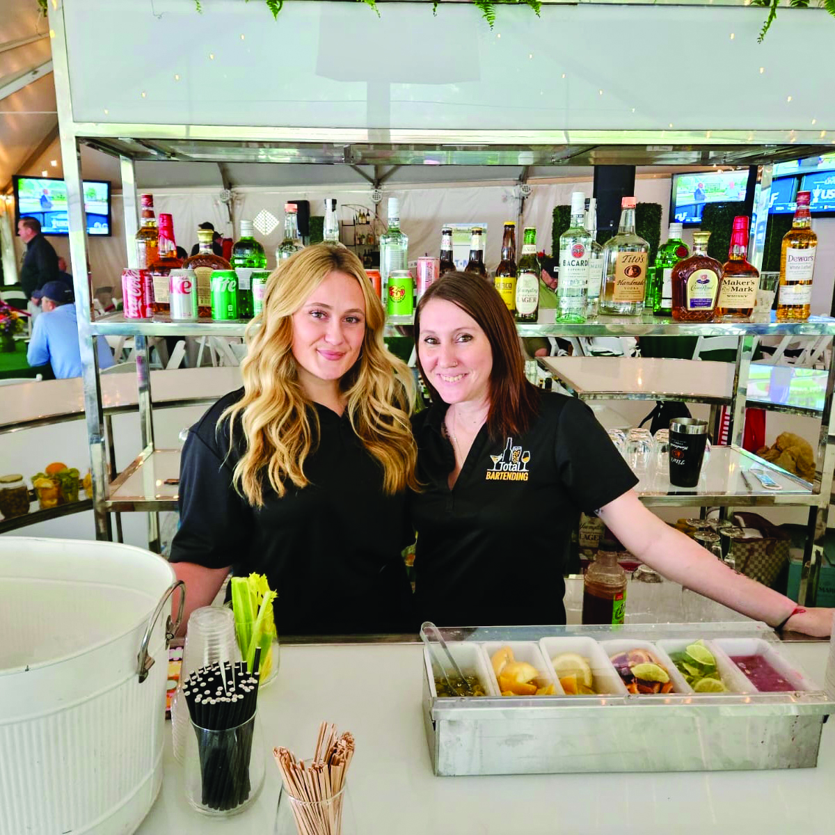 Bar staff at a previous ISM hospitality event