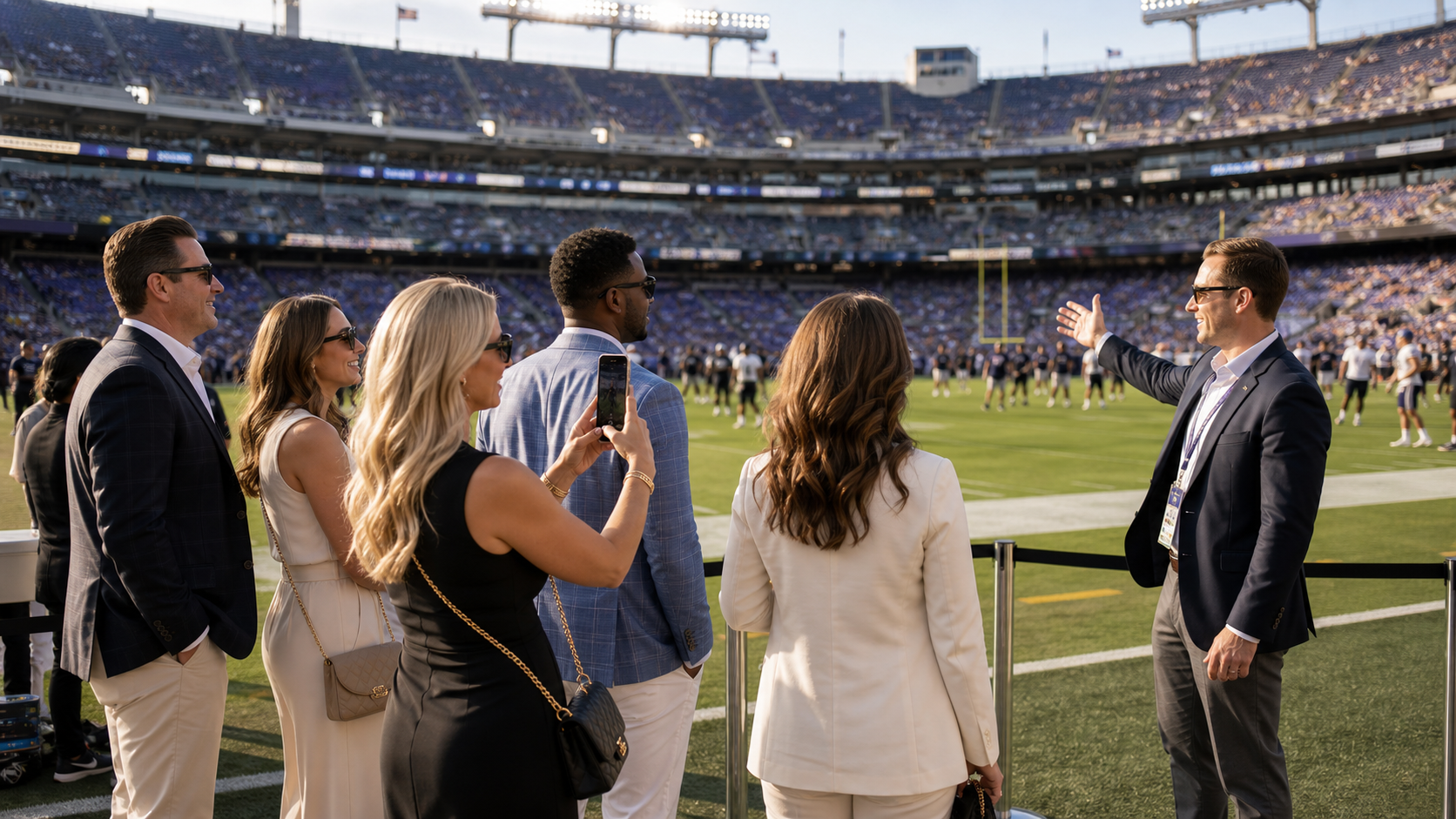 Guests experiencing premium field access