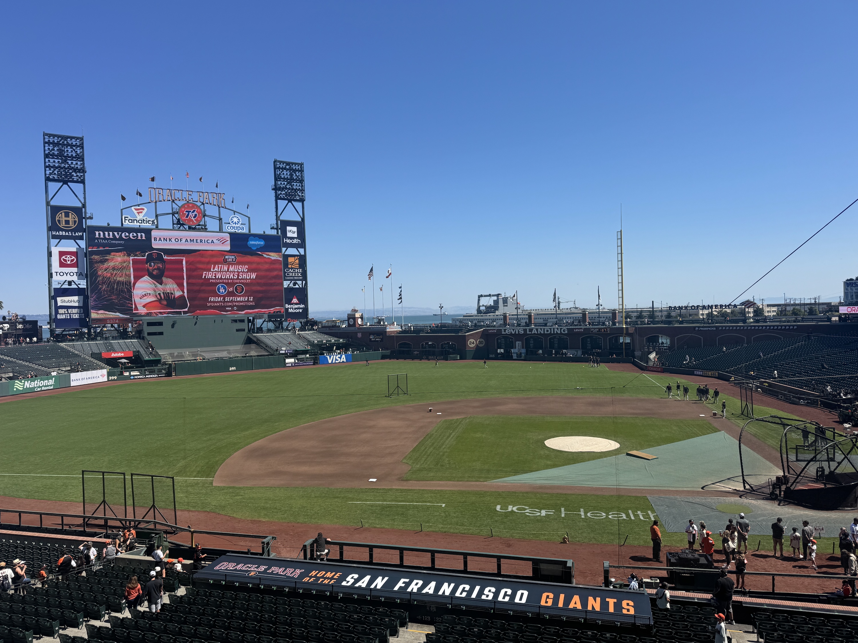 Oracle Park field, Sarah Stierch original supplied by Michael Scotta