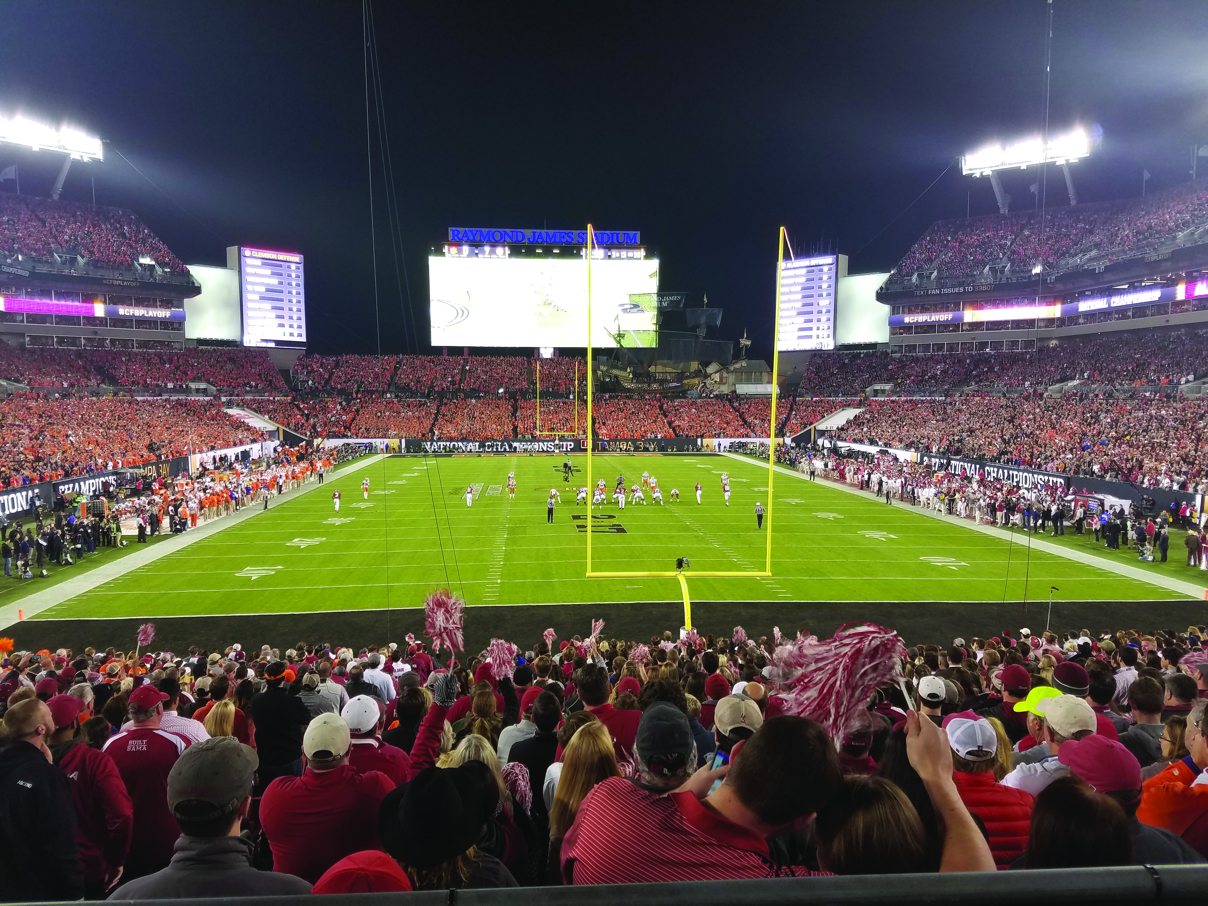 Historical 2017 College Football Championship at Raymond James Stadium, original supplied by Michael