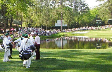 Masters tournament action at the 16th hole from ISM’s supplied PDF