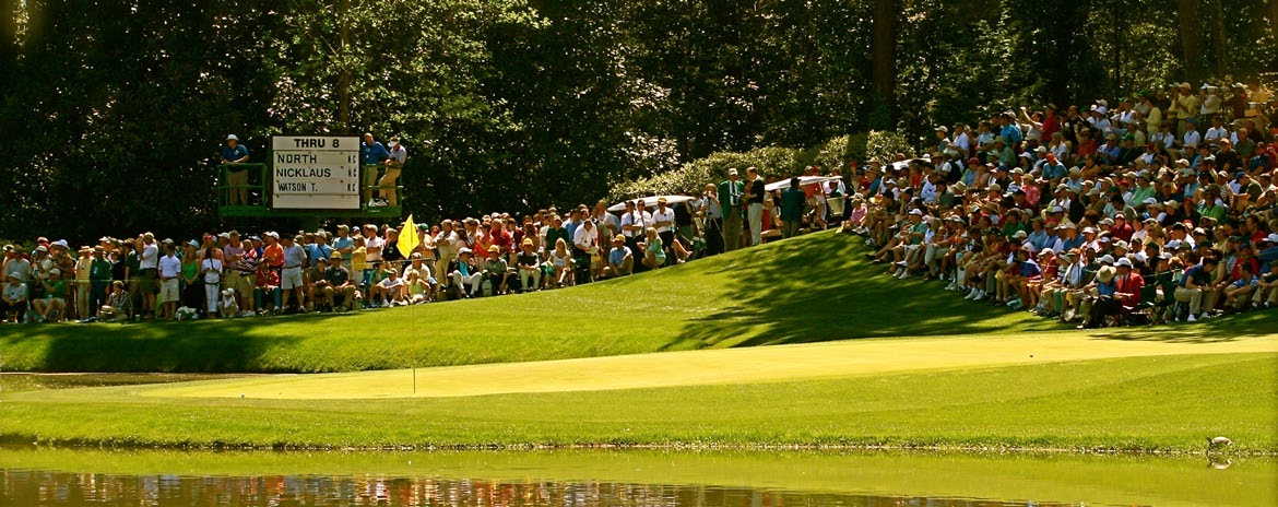 Masters tournament green and spectators, from the supplied Masters PDF