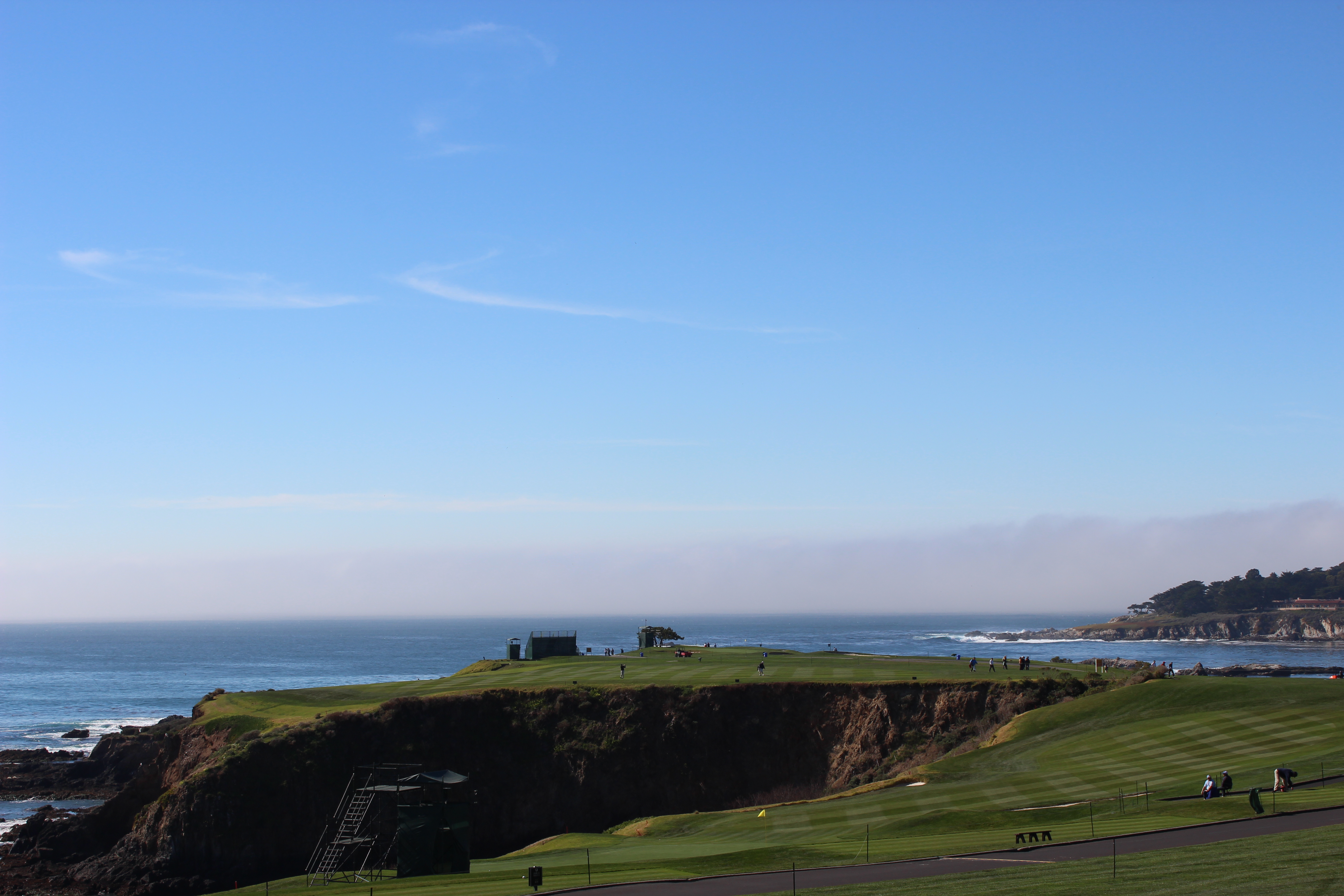 Pebble Beach Golf Links overlooking the Pacific Ocean