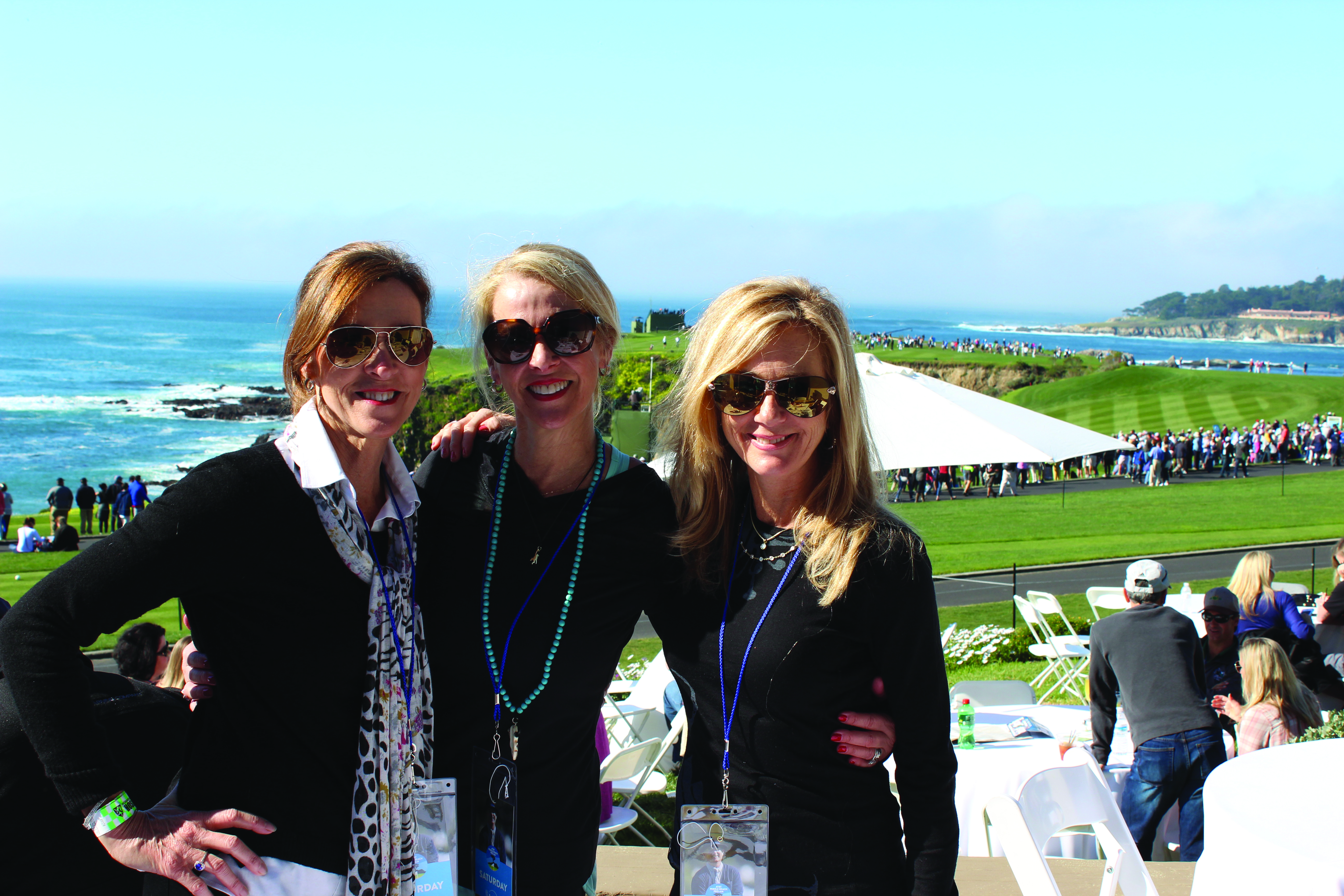Three ISM guests at Pebble Beach, from the supplied ISM brochure