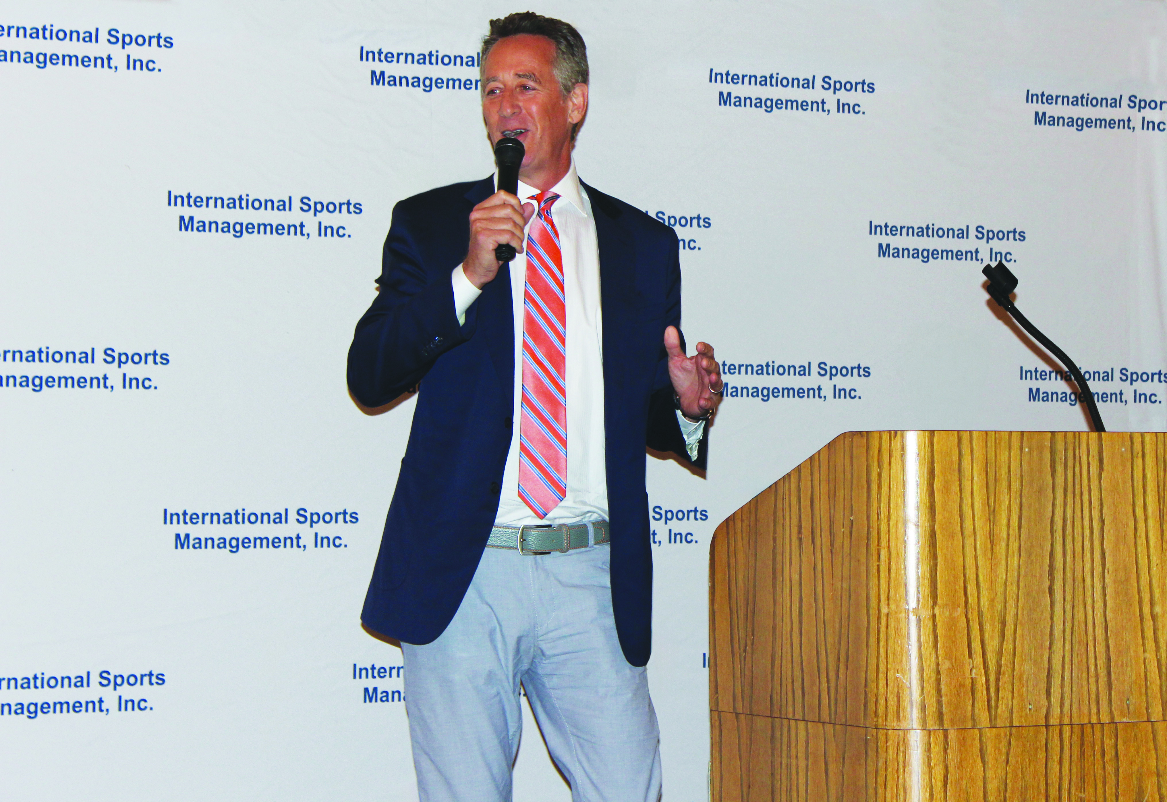 Former ISM guest speaker Rich Lerner speaking at an ISM event