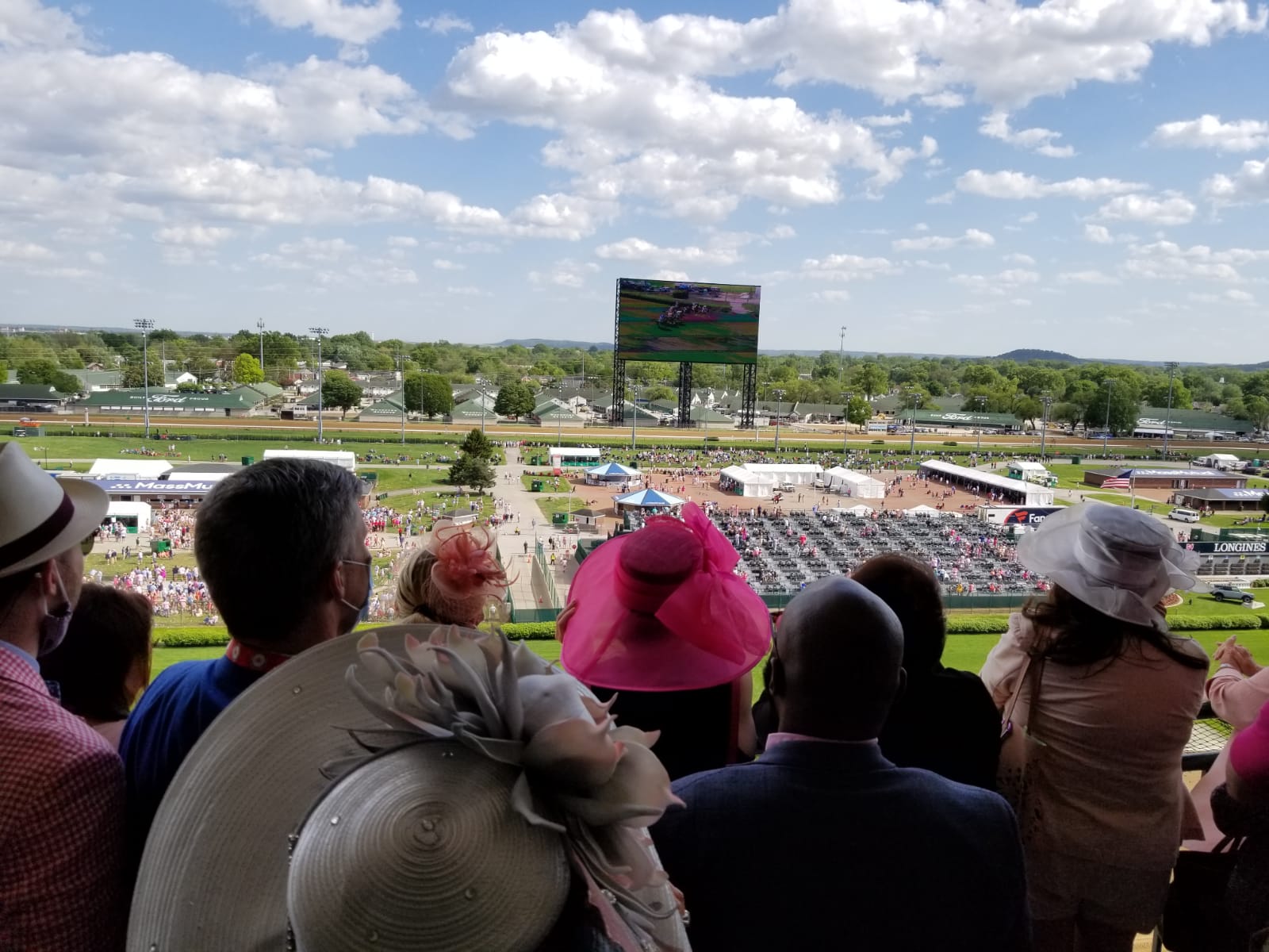 Guests overlooking the Churchill Downs track during ISM’s 2021 Kentucky Derby visit