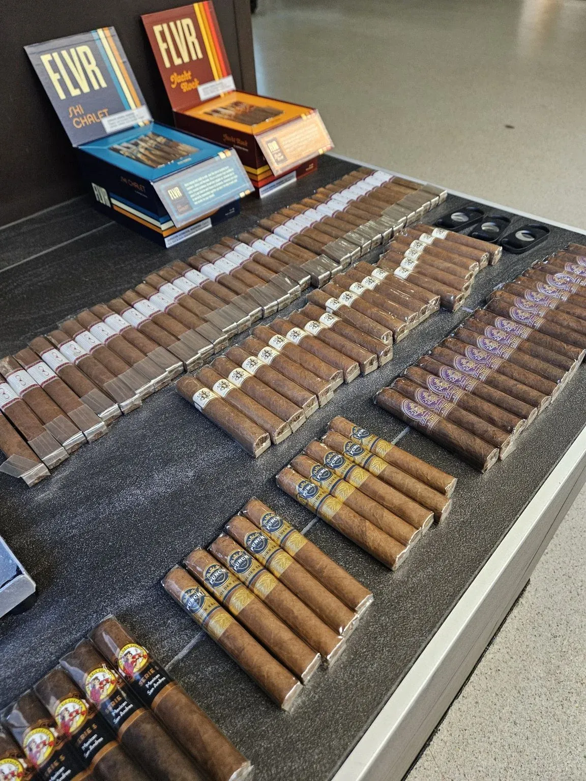Cigars arranged for a hospitality event