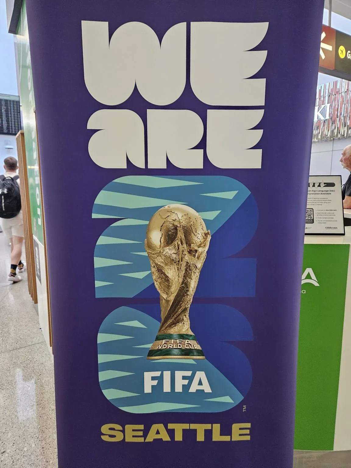 FIFA World Cup Seattle trophy display