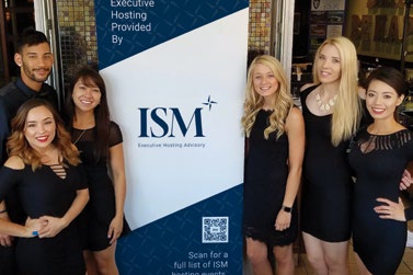 ISM hospitality team from the supplied championship brochure