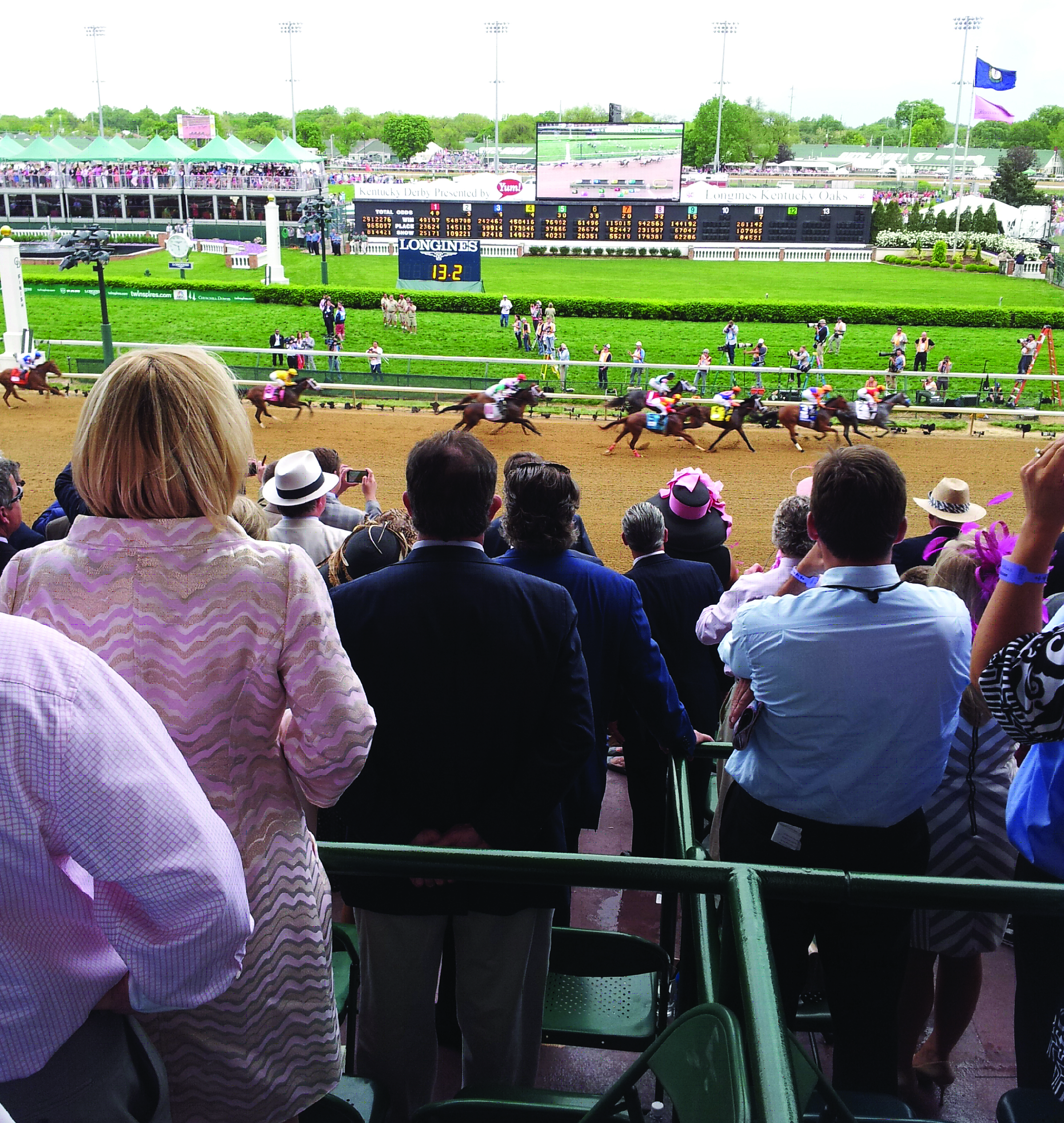 Race-day spectators at Churchill Downs, supplied Ed-KD-01 original